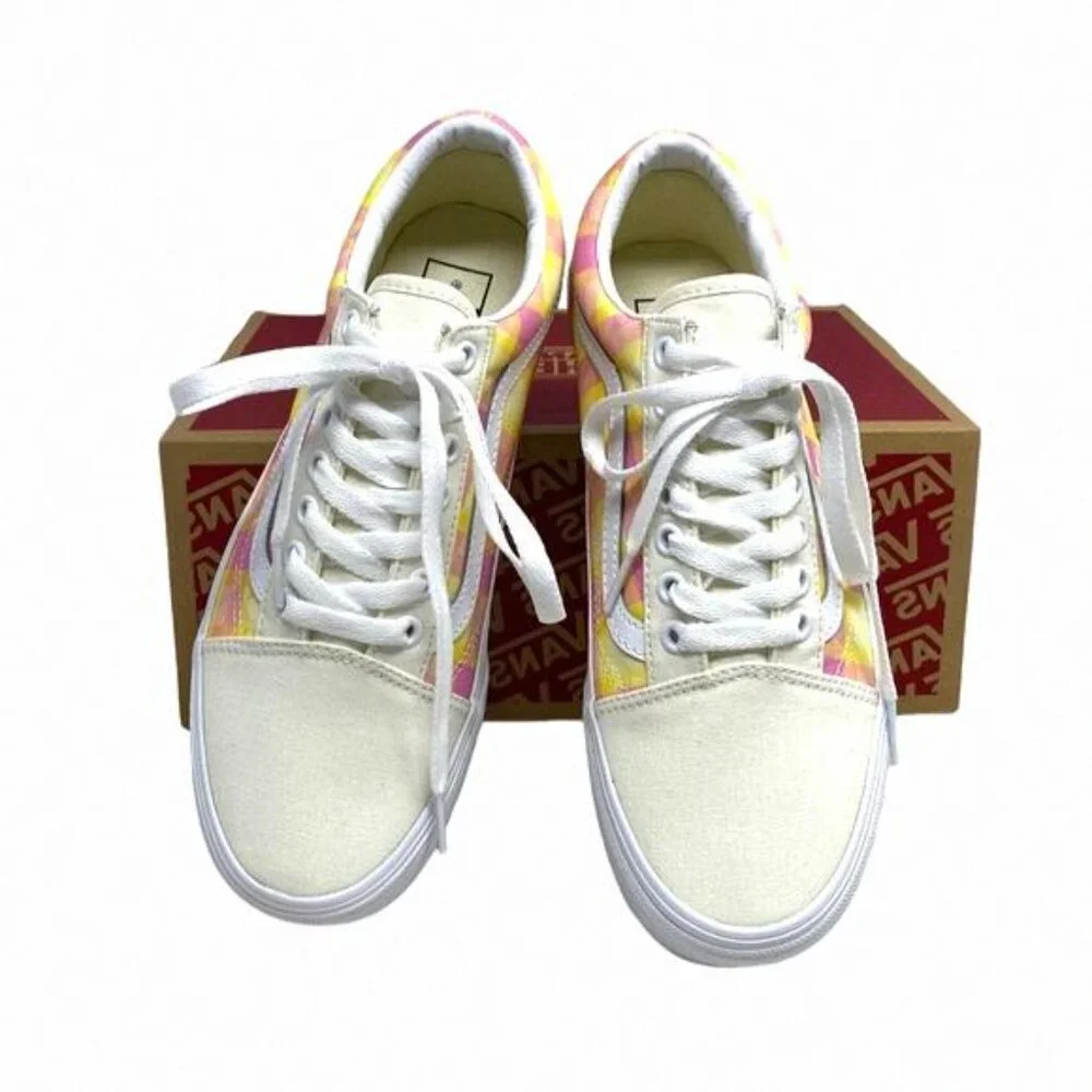 VANS Old Skool Platform Shoes Plaid Multi Sneakers VN0A7Q5MGBX Size Women Canvas